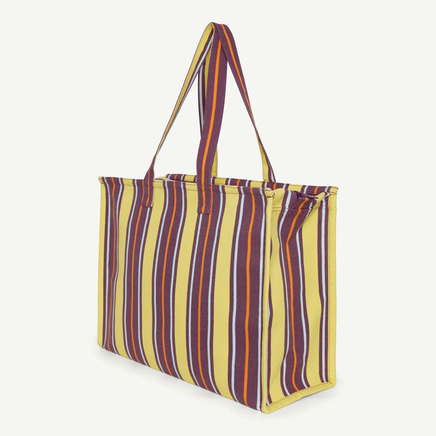 Large Organic Cotton - Plum & Custard - Image 3